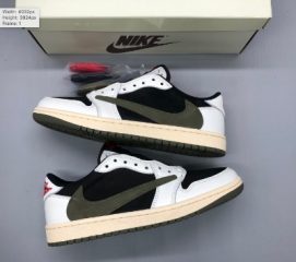 Travis Scott x Wmns Air Jordan 1 Low OG 'Olive' photo review