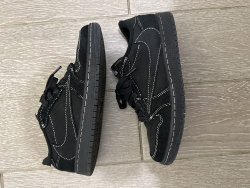 Travis Scott x Air Jordan 1 Low OG SP 'Black Phantom' photo review