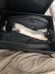 Travis Scott x Air Jordan 1 Low OG SP 'Black Phantom' photo review