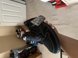 Travis Scott x Air Jordan 1 Low OG SP 'Black Phantom' photo review